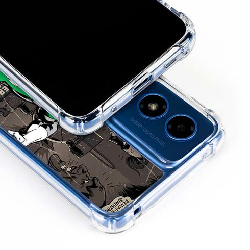 DC Comics Green Lantern Vintage Action Pose Pattern Moto G 5G (2024) Clear Case